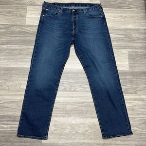 Levi's 501 Blue Jeans Men 40x32 Fit 38x31 Buttonfly Denim Dark Wash Straight Leg